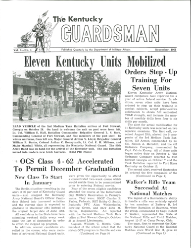 Bluegrass Guard, November 1961